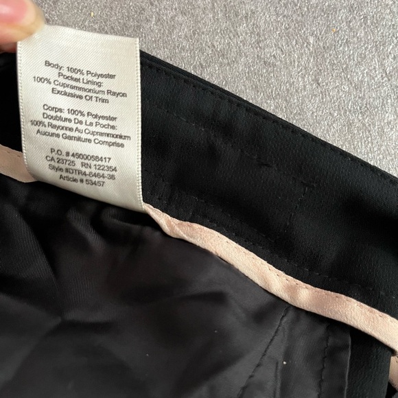 [US2]Wilfred Aritzia Allant Black Tie-Waist Crops Career Joggers - Picture 9 of 9